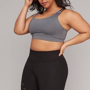 Low impact knot back sports bra